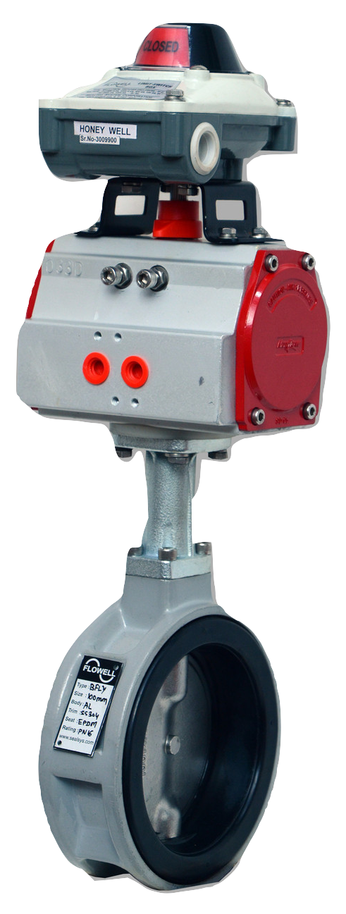 Actuated Butterfly Valve limit switch