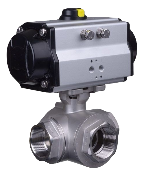 Pneumatic actuated ball valve